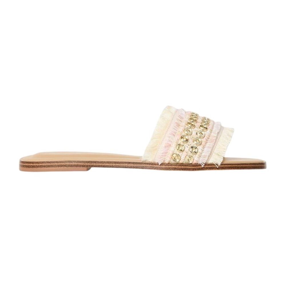 Aldo Womens/Ladies Nalani Embellished Flat Slides / Neutral
